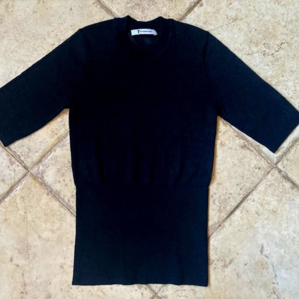 T by Alexander Wang Size S Black Viscose Knit Top